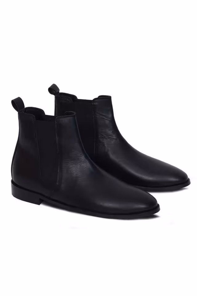 Men Casual Chelsea Boots (Black)