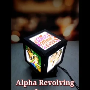 Led Photo Printed Rotating Lamp(Size-4*4Inch)